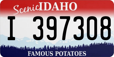 ID license plate I397308