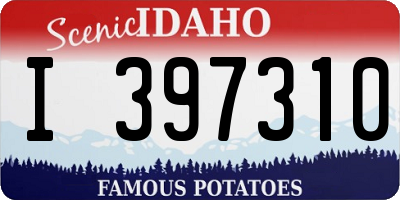ID license plate I397310