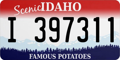 ID license plate I397311