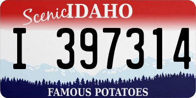 ID license plate I397314