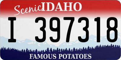 ID license plate I397318