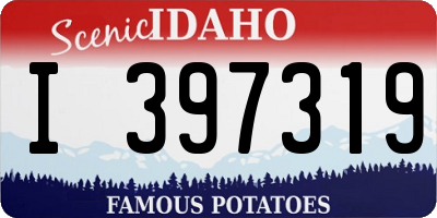ID license plate I397319