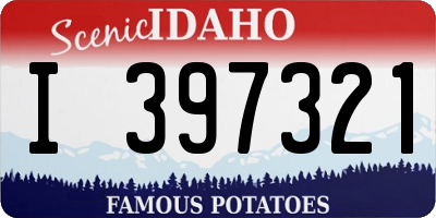 ID license plate I397321