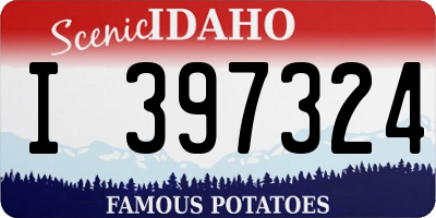 ID license plate I397324