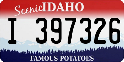 ID license plate I397326