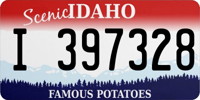 ID license plate I397328
