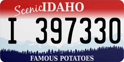 ID license plate I397330