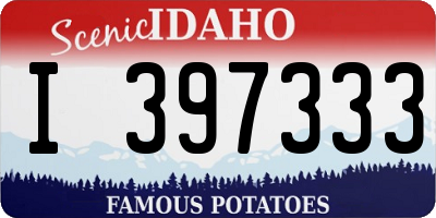 ID license plate I397333