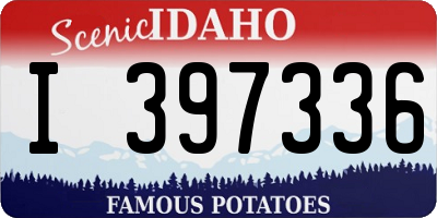 ID license plate I397336