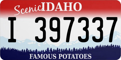 ID license plate I397337
