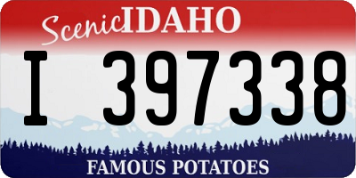 ID license plate I397338