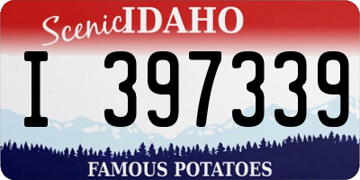 ID license plate I397339
