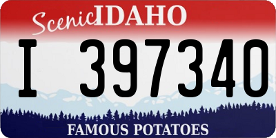 ID license plate I397340