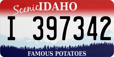 ID license plate I397342