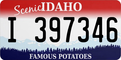ID license plate I397346