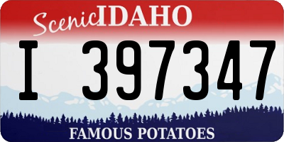 ID license plate I397347