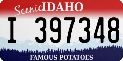 ID license plate I397348