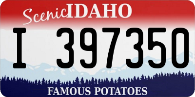 ID license plate I397350