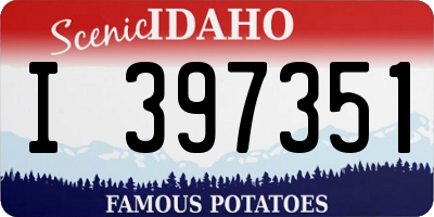 ID license plate I397351