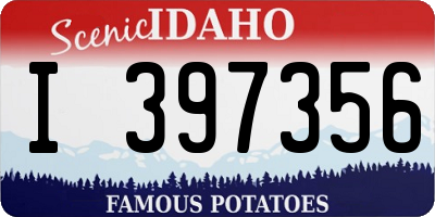 ID license plate I397356