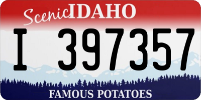 ID license plate I397357