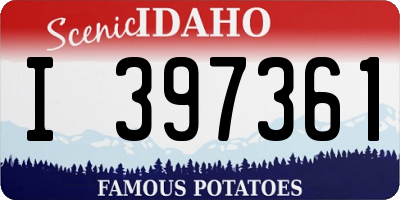 ID license plate I397361