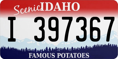 ID license plate I397367