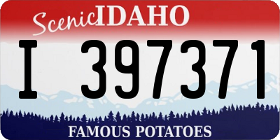 ID license plate I397371