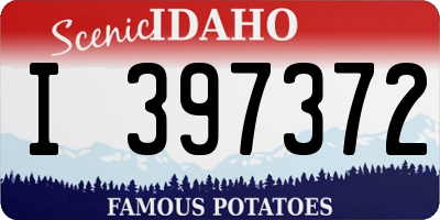 ID license plate I397372
