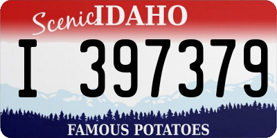 ID license plate I397379