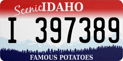 ID license plate I397389