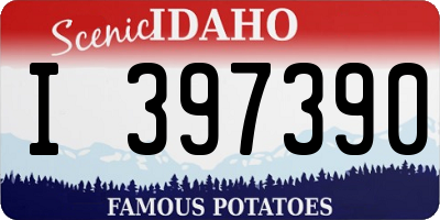 ID license plate I397390