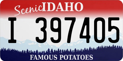ID license plate I397405