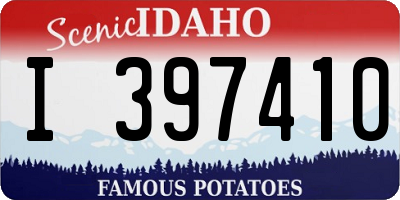 ID license plate I397410