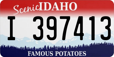 ID license plate I397413