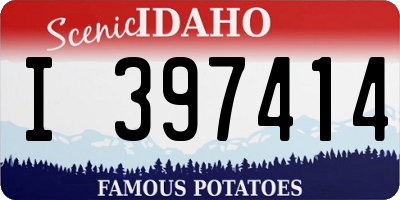 ID license plate I397414