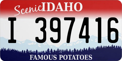 ID license plate I397416