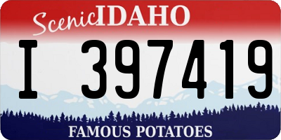 ID license plate I397419