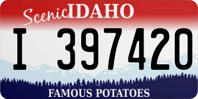 ID license plate I397420