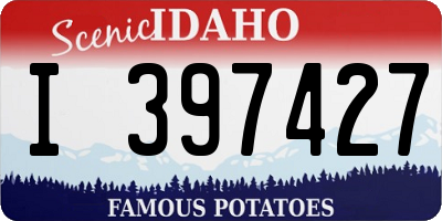 ID license plate I397427