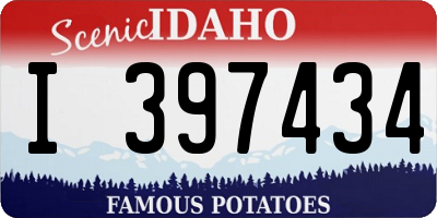 ID license plate I397434