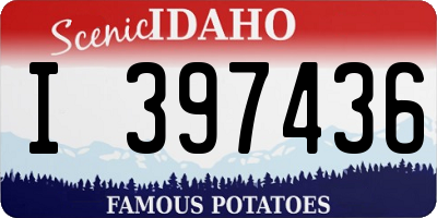 ID license plate I397436