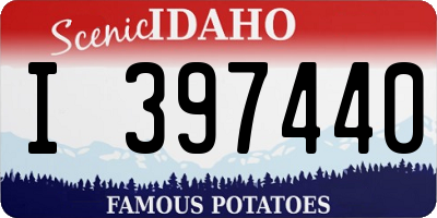 ID license plate I397440