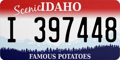 ID license plate I397448