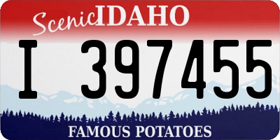 ID license plate I397455