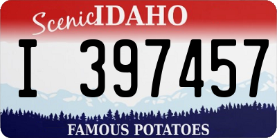 ID license plate I397457