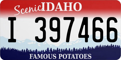 ID license plate I397466
