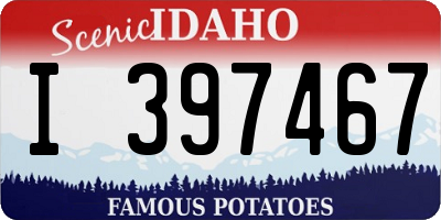 ID license plate I397467