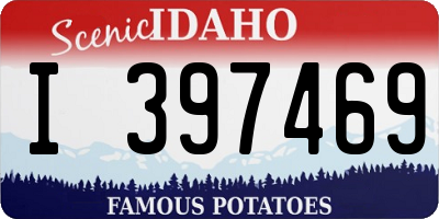 ID license plate I397469