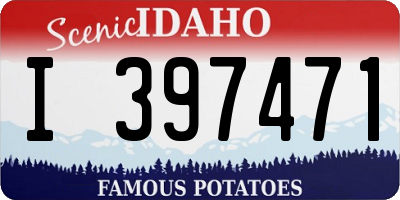 ID license plate I397471